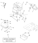Page E Diagram and Parts List for WE1338A  Weed Eater Lawn Tractor